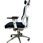 RK-P716 – High Back Mesh Ergonomic Revolving Chair | Adjustable Headrest & Lumbar Support