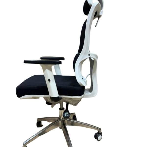 RK-P716 – High Back Mesh Ergonomic Revolving Chair | Adjustable Headrest & Lumbar Support