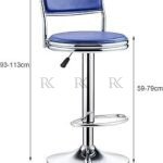 RK-B316 Adjustable Chrome Bar Stool
