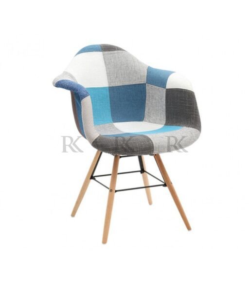 RK-DC-932 Modern Fabric Dining Chair – Comfortable Upholstered Dining Chair - Image 2