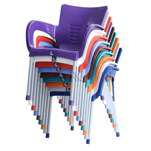 Model: SP-206 – Stackable Plastic Chair with Metal Legs - Image 8