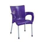Model: SP-206 – Stackable Plastic Chair with Metal Legs - Image 2