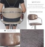RK-B430 Classic Fabric Bar Stool - Image 7