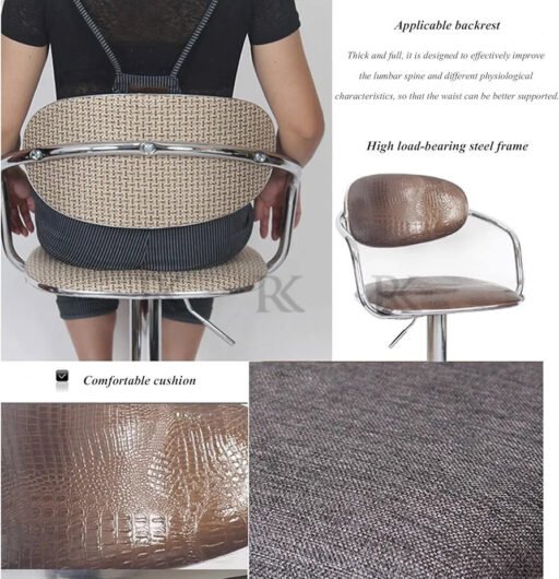 RK-B430 Classic Fabric Bar Stool - Image 7