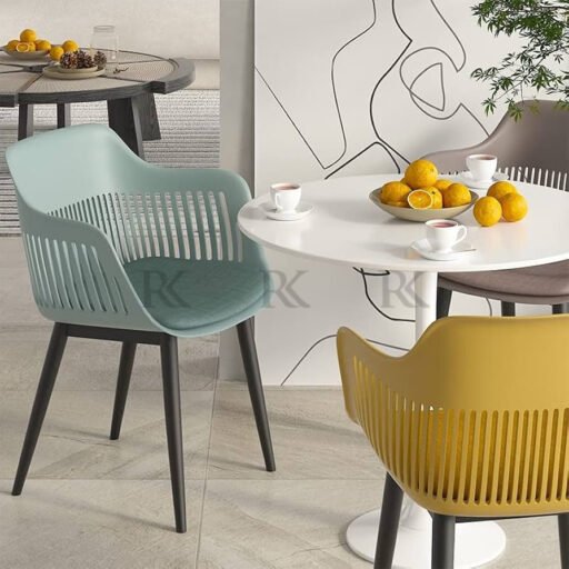 RK-DC-621 Modern Dining Chair – Stylish Plastic Dining Chair with Armrests - Image 4
