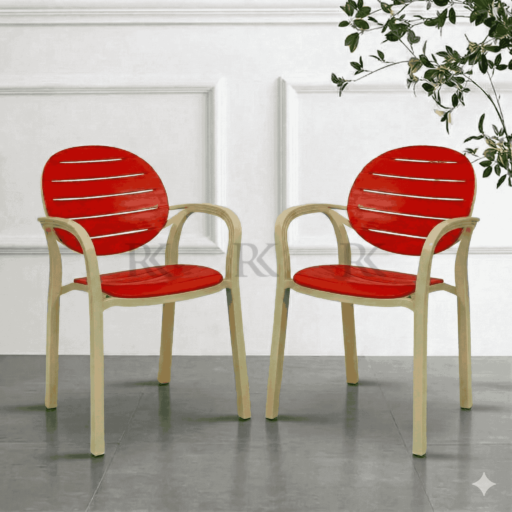 RK-675 Premium Plastic Arm Chair | Heavy Duty Outdoor Chair | RK Enterprises - Image 3