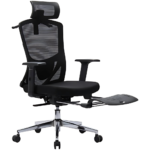 RK-2019 – Ergonomic Mesh Executive Chair with Footrest - Image 3