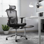 RK-2019 – Ergonomic Mesh Executive Chair with Footrest