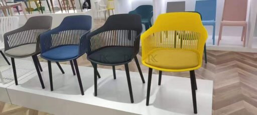 RK-DC-621 Modern Dining Chair – Stylish Plastic Dining Chair with Armrests - Image 2