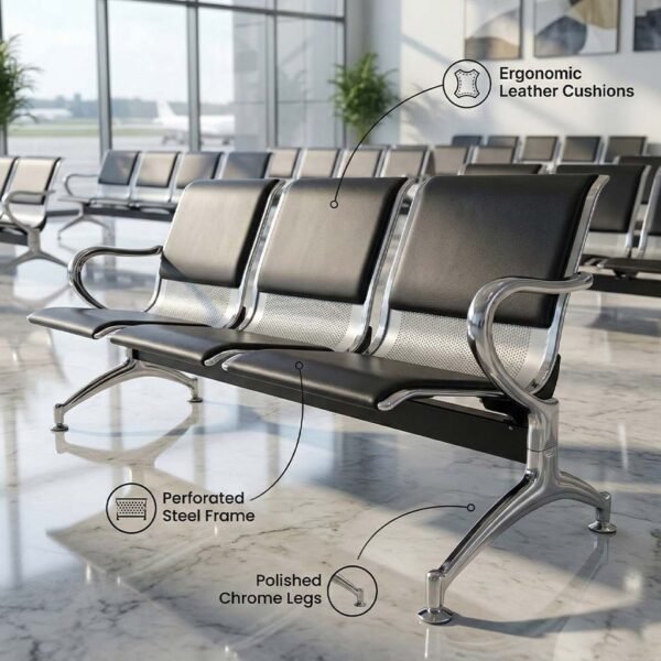 Sun Rise Bright Visitor Sofa 3-Seater with Cushion SAAB S-262-C