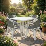 RK-Heaven UPVC Craft Outdoor Chairs Table Set - Image 3