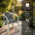 RK-Heaven UPVC Craft Outdoor Chairs Table Set - Image 7