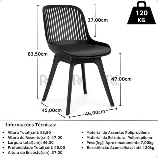 RK-DNC21 Modern Plastic Dining Chair - Image 4