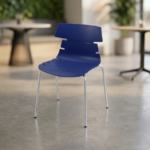 RK-320 Modern Stackable Chair | Chrome Metal Legs & Flexible Seat | RK Enterprises
