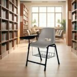 Model B-204-SB – Study Chair with Writing Pad & Book Rack - Image 2