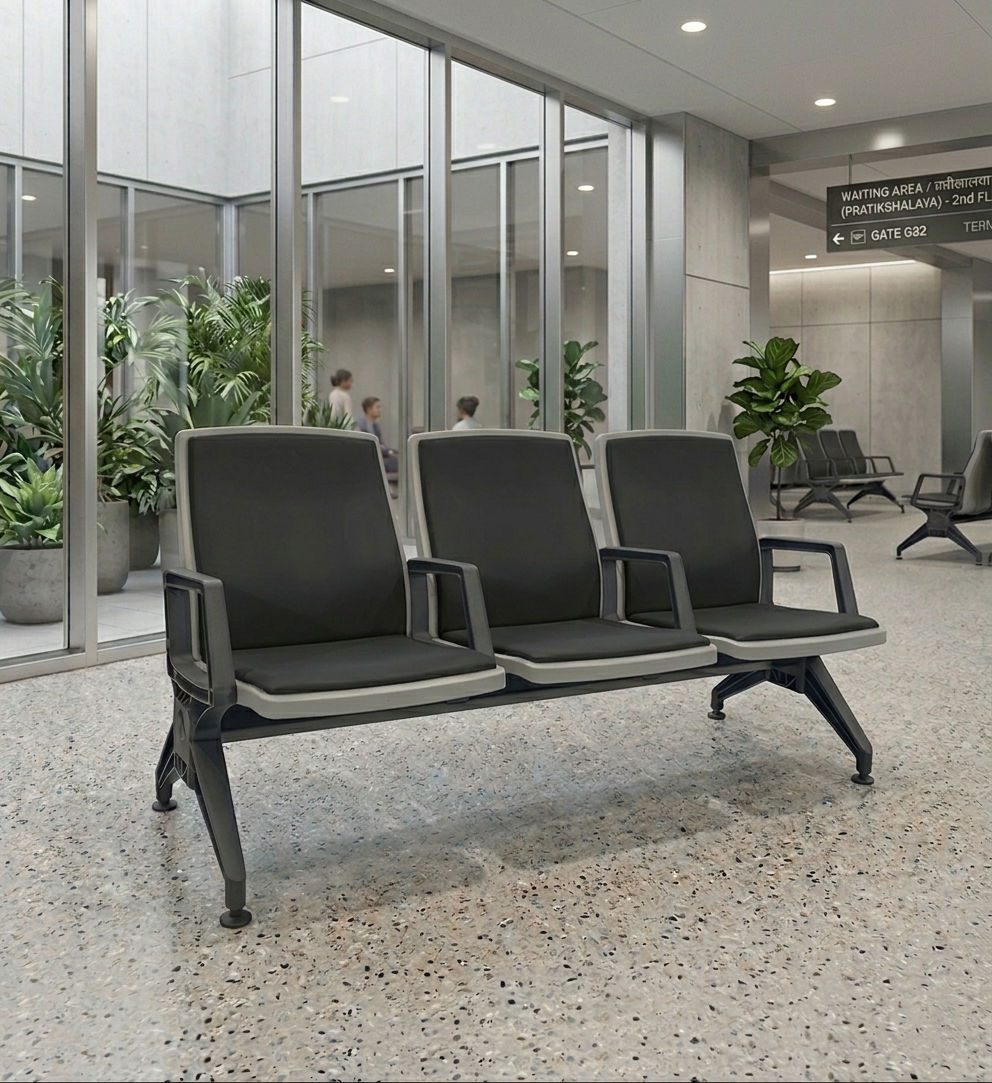 2026/07/1001064279-1.png RK-BP-269-C Tulip 3-Seater Visitor Sofa with Cushion - Image 1