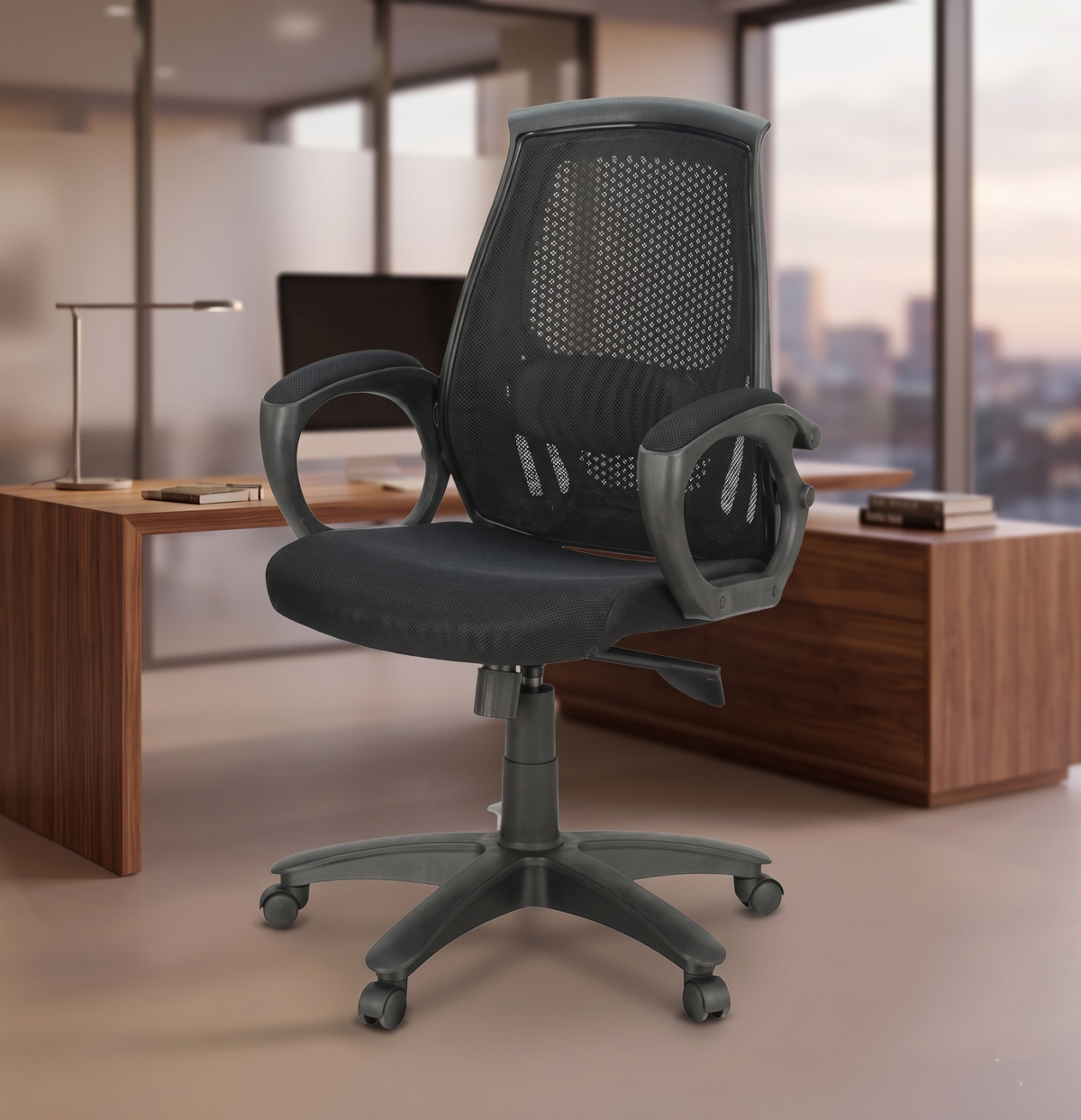 B-544 Aqua Mesh Low Back Revolving Chair - Image 4