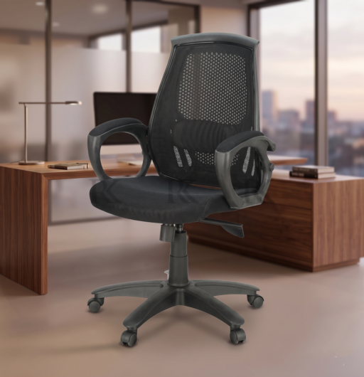 B-544 Aqua Mesh Low Back Revolving Chair - Image 4