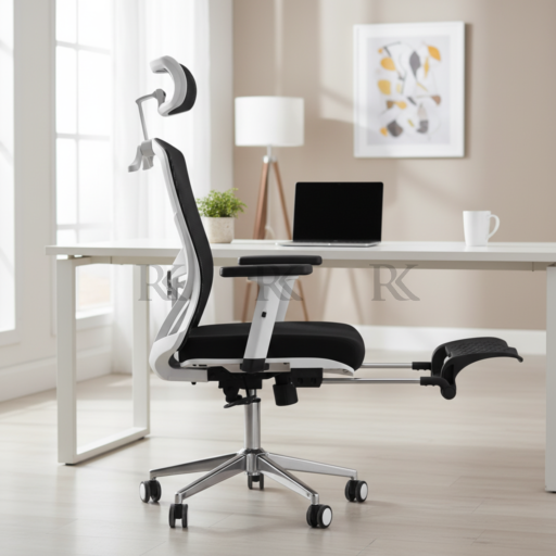 RK-2019 – Ergonomic Mesh Executive Chair with Footrest - Image 5
