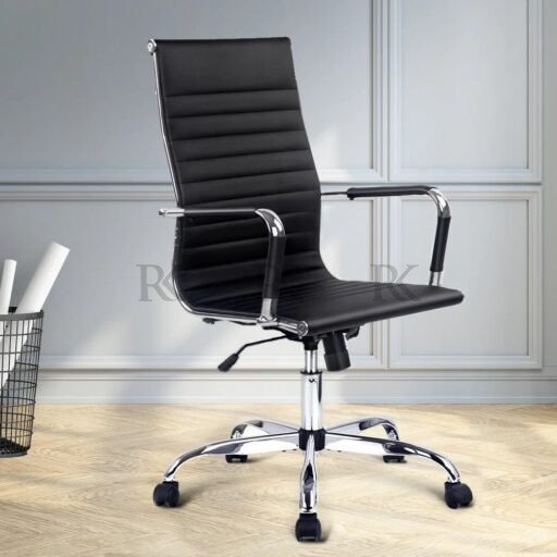 RK-OC-728 Executive Revolving Chair – Full Back Leatherette Office Chair - Image 3