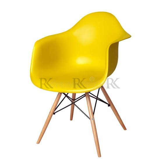 2026/07/1001106522-2.jpg RK-DC-202 Modern Dining Chair – Stylish Molded Plastic Chair with Wooden Legs - Image 1