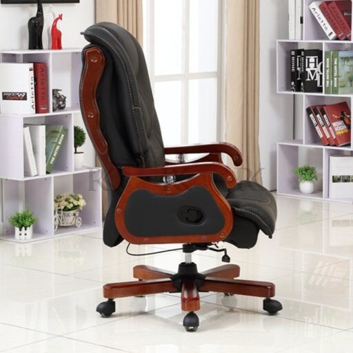 RK-681 – Executive Boss Chair | Premium Comfort with Wooden Arm Design - Image 4