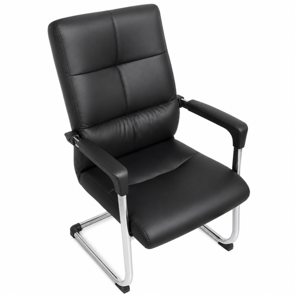 RK-V806 – Premium Leather Visitor Chair