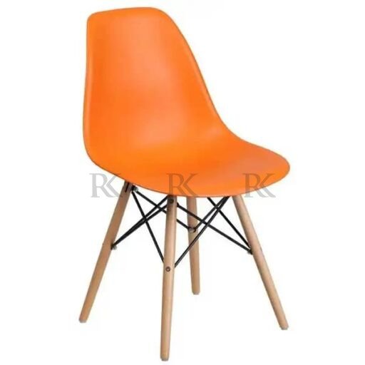 RK-DC-212 Modern Dining Chair – Stylish Molded Plastic Chair with Wooden Legs - Image 8