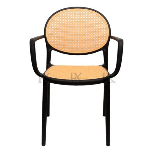 Rattan Accent Chair | Woven Cane Lounge Chair - Image 3