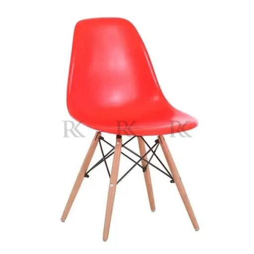 RK-DC-212 Modern Dining Chair – Stylish Molded Plastic Chair with Wooden Legs - Image 9