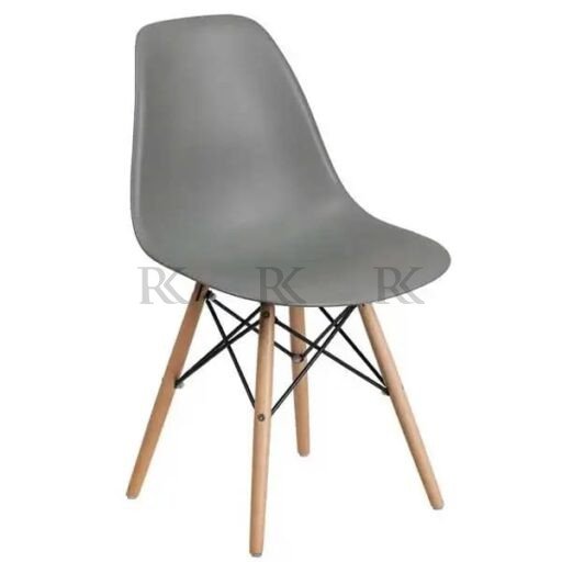 RK-DC-212 Modern Dining Chair – Stylish Molded Plastic Chair with Wooden Legs - Image 12