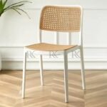 RK-DNC28 Modern Rattan-Style Plastic Dining Chair – Imported Ventilated Plastic Dining Chair