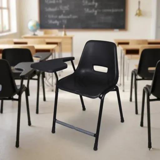 RK-204-S Steel Plastic Study Chair with Writing Tablet - Image 5